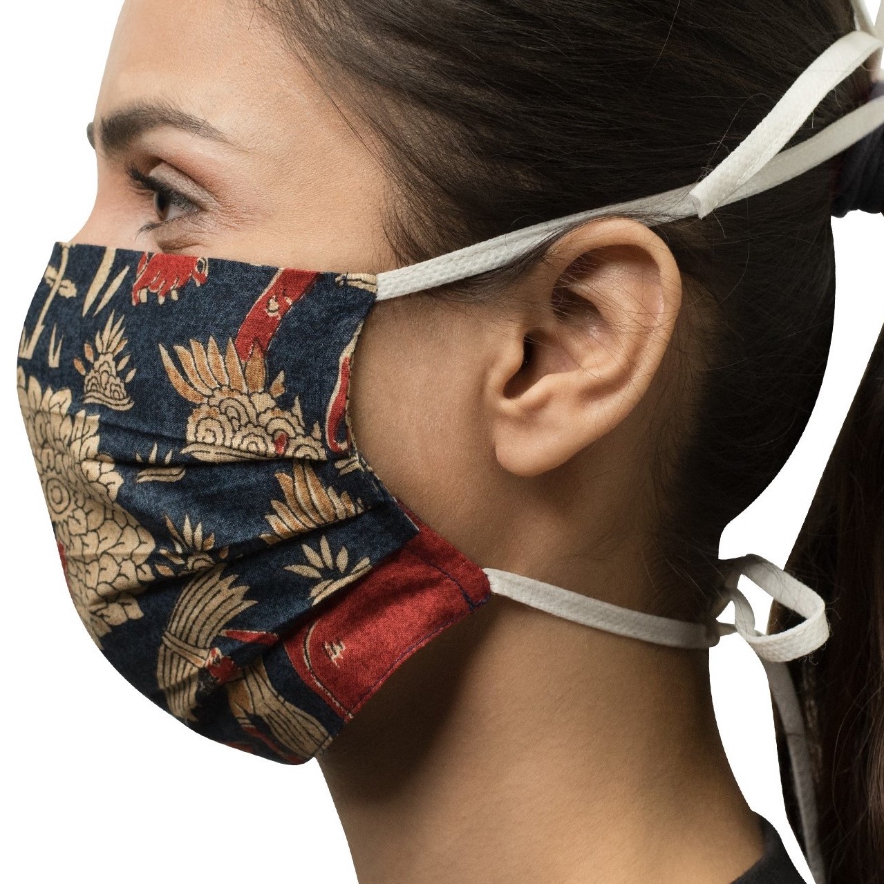 Pro-Tie Face Mask | 2 Layers | Washable | Reusable | Pack of 5 - Image 1