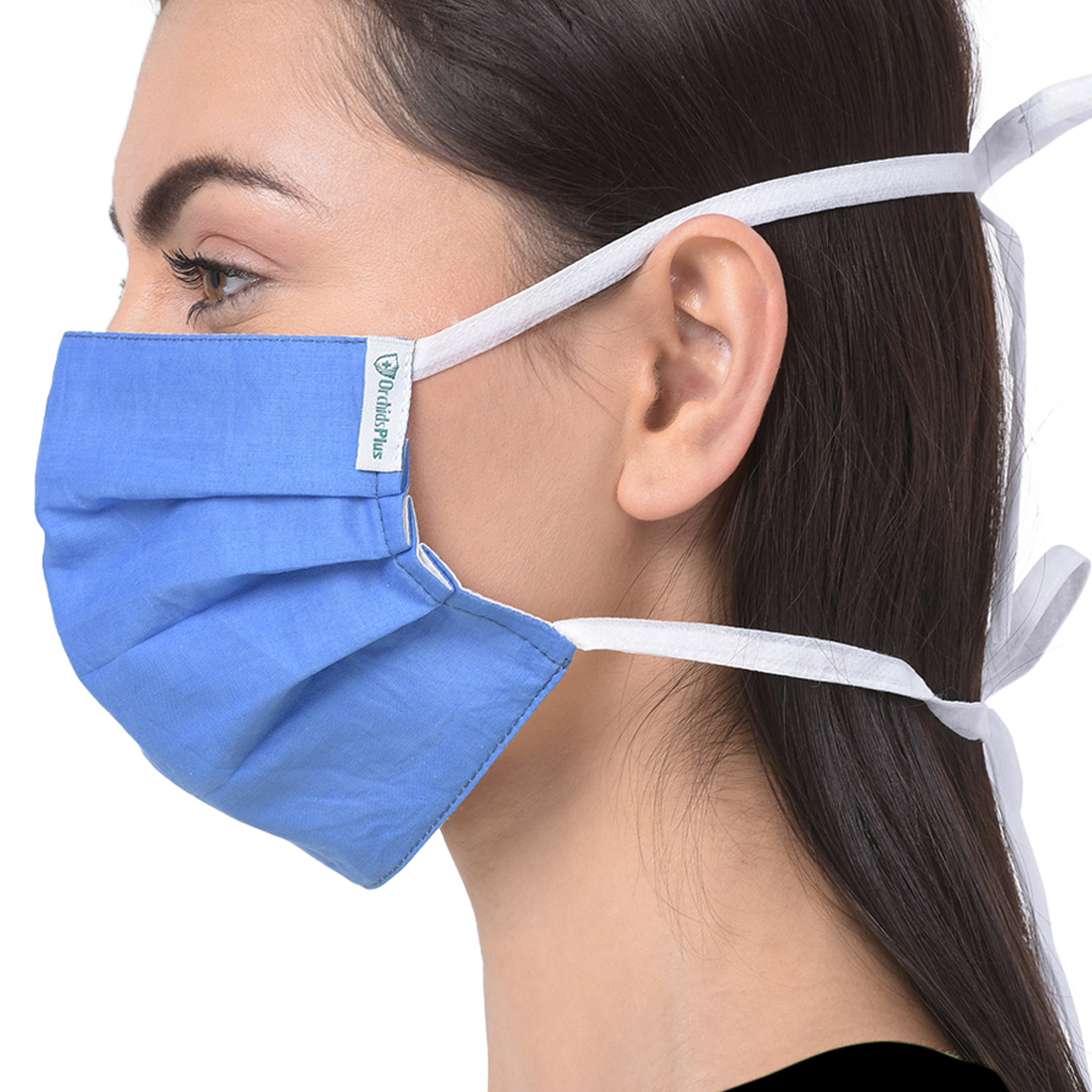 6 Ply Protect-Tie Face Masks | 6 Layers (2 Layers 100% Cotton, 4 Layer SMMS Filter | Reusable | Washable | High Filtration | Pack of 5 - Image 4