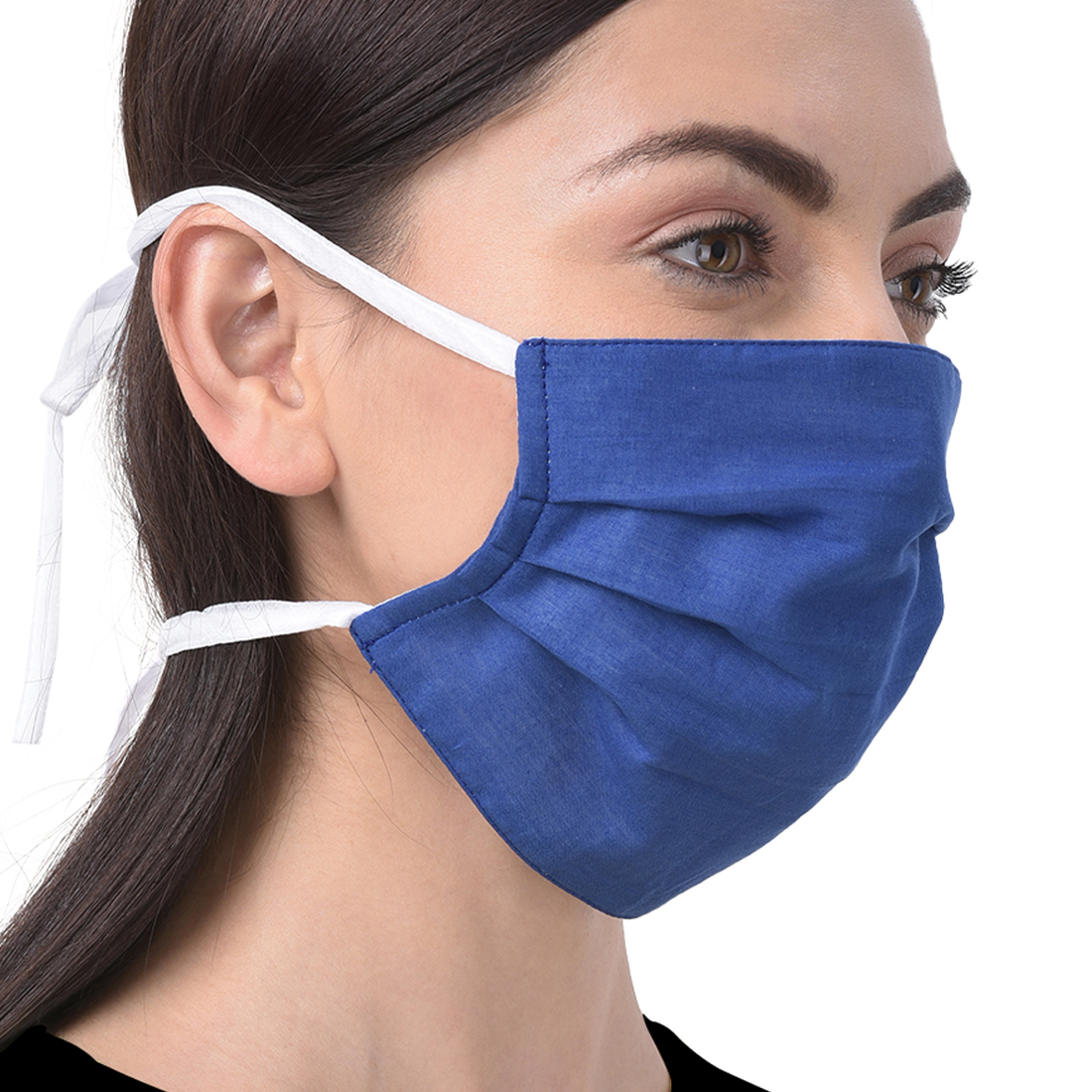 6 Ply Protect-Tie Face Masks | 6 Layers (2 Layers 100% Cotton, 4 Layer SMMS Filter | Reusable | Washable | High Filtration | Pack of 5 - Image 7