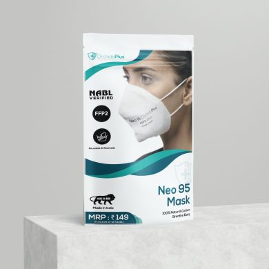 Neo 95 Face Mask | 6 Layers (2 Layers 100% Cotton, 4 Layer SMMS Filter) | Reusable | Washable | High Filtration | Pack of 5 - Thumbnail Image 7