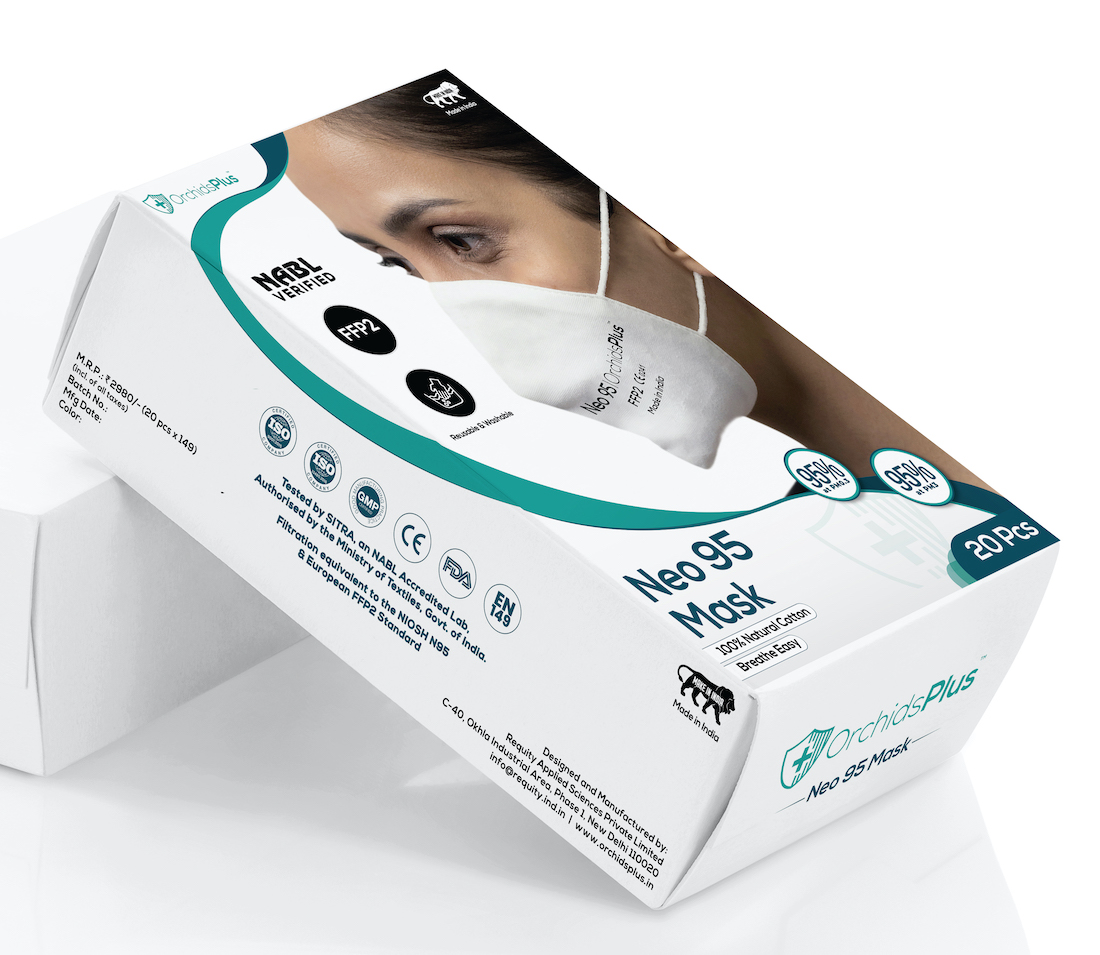 Neo 95 Face Mask | 6 Layers (2 Layers 100% Cotton, 4 Layer SMMS Filter) | Reusable | Washable | High Filtration | Pack of 5 - Image 8