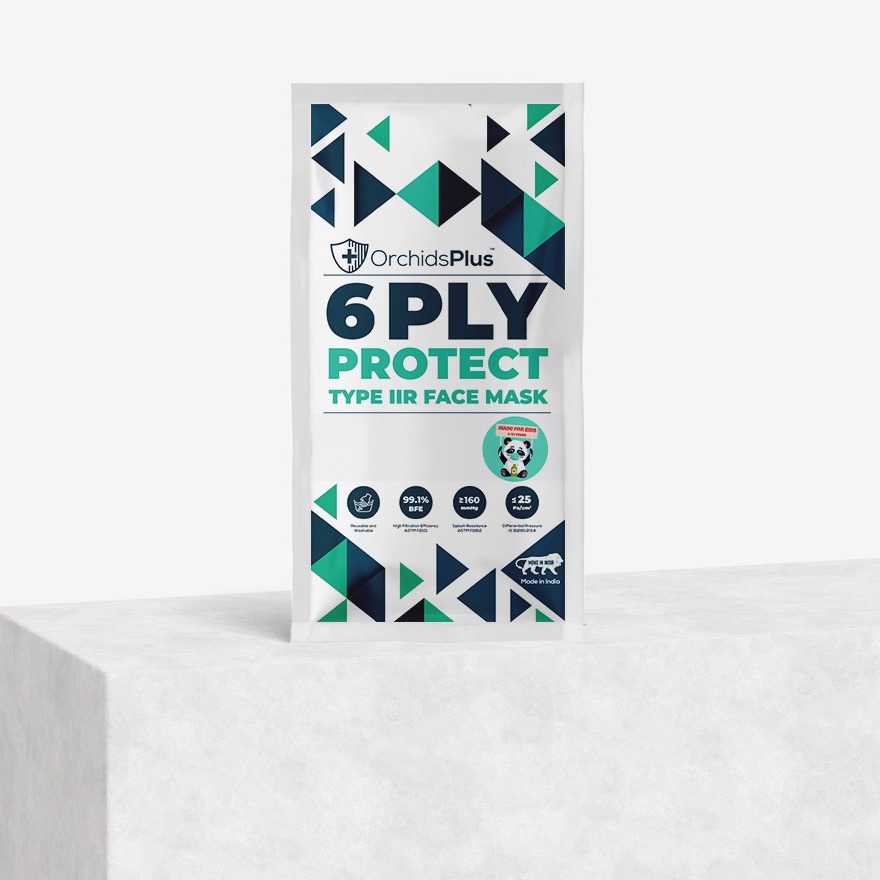 6 Ply Protect-Tie Face Masks | 6 Layers (2 Layers 100% Cotton, 4 Layer SMMS Filter | Reusable | Washable | High Filtration | Pack of 5 - Image 12